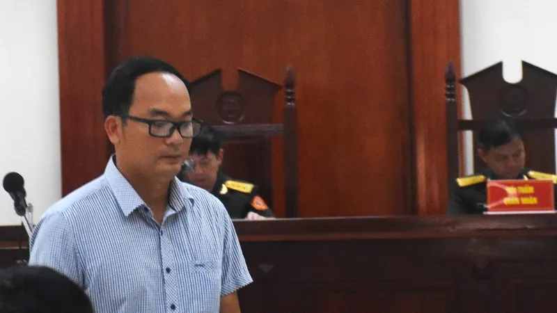 Bị cáo Hoàng Văn Minh tại phiên tòa