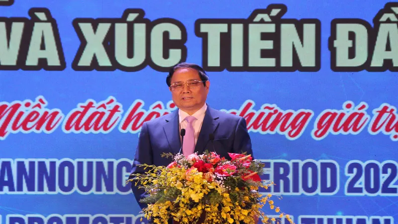 Thủ tướng Chính phủ Phạm Minh Chính phát biểu chỉ đạo tại hội nghị