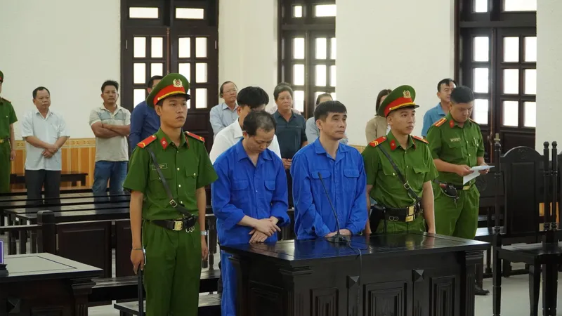 Các bị cáo có mặt tại phiên tòa phúc thẩm