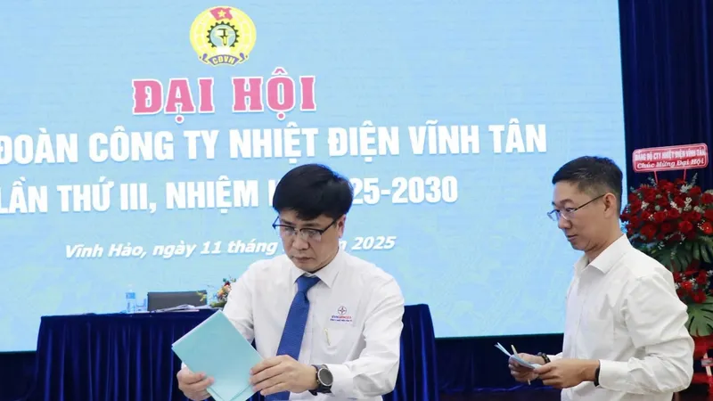 Bầu Ban Chấp hành Công đoàn Công ty Nhiệt điện Vĩnh Tân Khóa III
