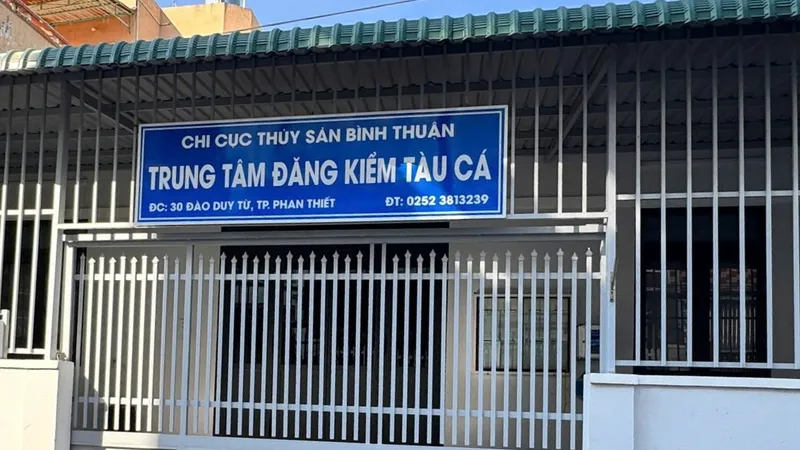 Trung tâm Đăng kiểm tàu cá, nơi xảy ra vụ việc đang được điều tra
