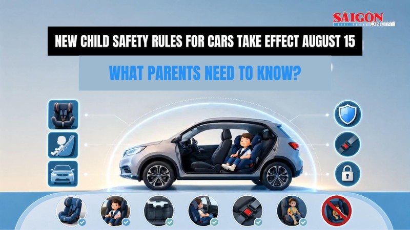 New child car safety regulations take effect from August 15