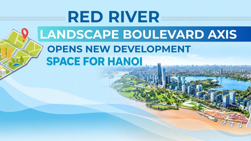 Red River Landscape Boulevard Axis opens new development space for Hanoi