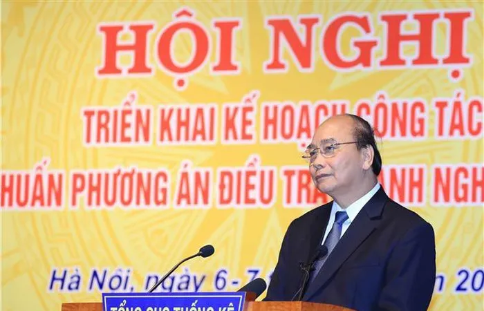 Thủ tướng Nguyễn Xuân Phúc phát biểu chỉ đạo hội nghị. Ảnh: TTXVN