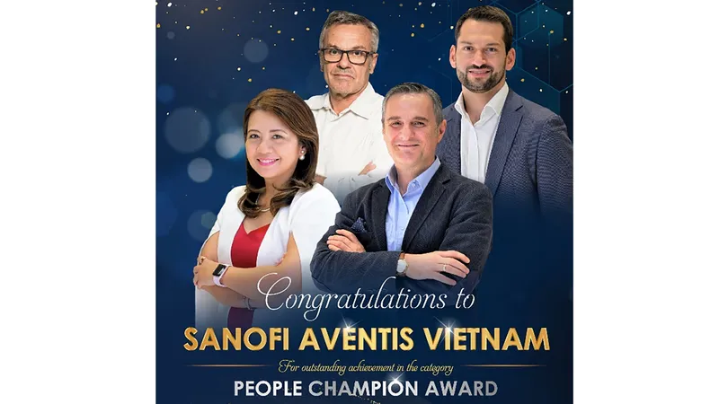 Bốn nhà lãnh đạo cấp cao của Sanofi Việt Nam được vinh danh 