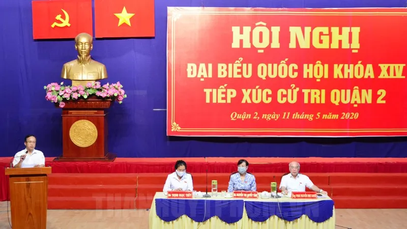 Lịch tiếp xúc cử tri sau kỳ họp thứ 2 của Quốc hội