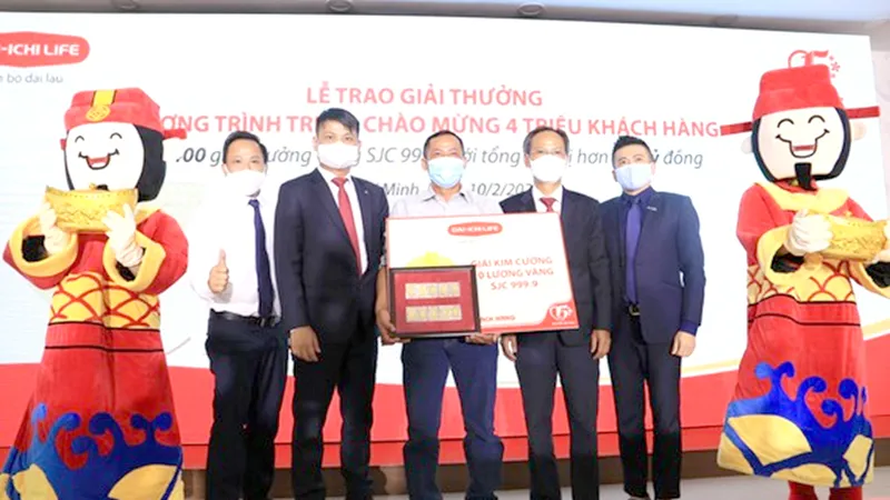 Dai-Ichi Life Việt Nam trao thưởng chương trình tri ân chào mừng 4 triệu khách hàng