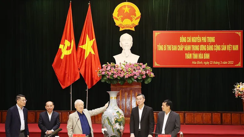 Phát biểu của đồng chí Tổng Bí thư Nguyễn Phú Trọng trong dịp về thăm tỉnh Hòa Bình (Ngày 22-3-2022)