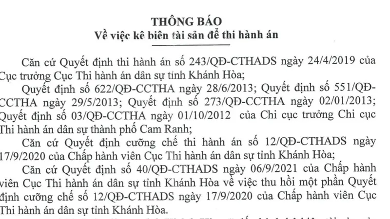 Cục Thi hành án kê biên tài sản ngoài danh mục thế chấp có đúng luật?