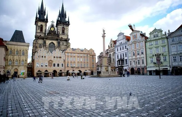Quảng trường Old Town ở Praha, CH Séc. Ảnh: TTXVN