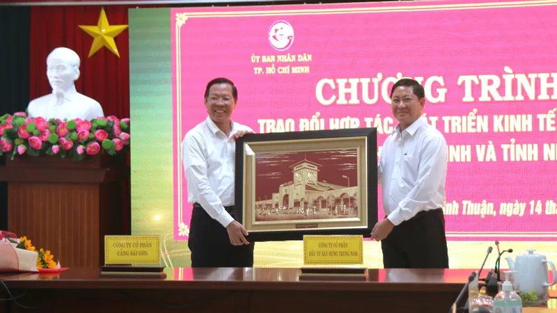 Thống nhất 5 lĩnh vực hợp tác phát triển kinh tế - xã hội giữa TPHCM và tỉnh Ninh Thuận