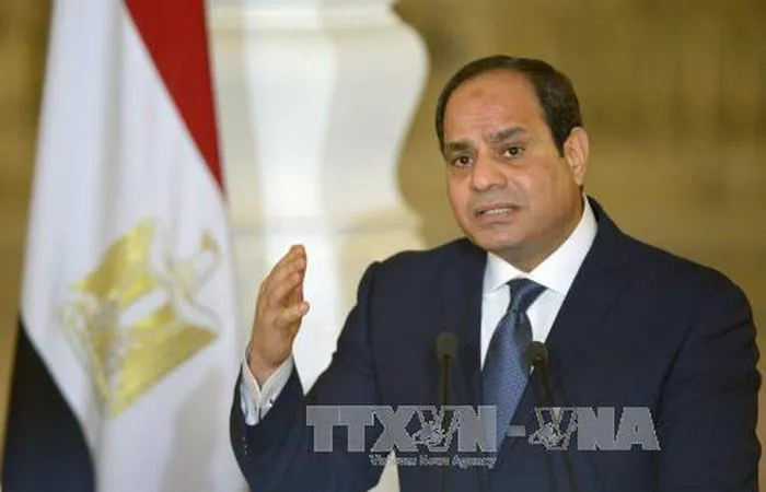 Tổng thống Ai Cập Abdel Fattah El-Sisi. Ảnh: AFP/TTXVN