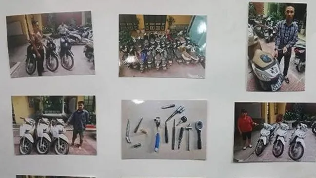Triệt phá nhiều ổ nhóm trộm cắp, tiêu thụ hàng trăm xe máy 