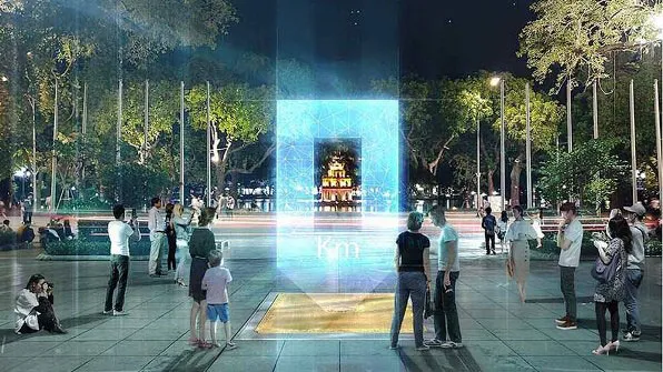 “Cổng ánh sáng” đoạt giải nhất cuộc thi thiết kế mẫu cột mốc Km0