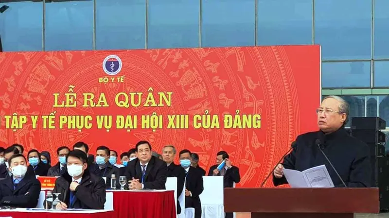 Bộ Y tế xuất quân, diễn tập phục vụ Đại hội Đảng