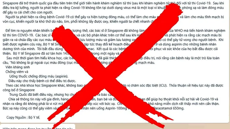 Bác bỏ thông tin Covid-19 là vi khuẩn nhiễm phóng xạ