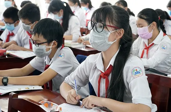 Hà Nội: từ ngày 8-2, học sinh lớp 7 tới lớp 12 đi học tại trường 