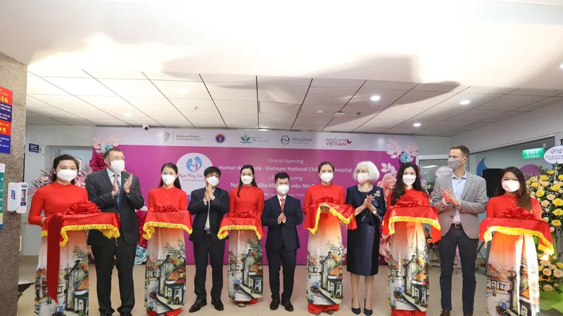 Việt Nam có ngân hàng sữa mẹ đầu tiên ở bệnh viện chuyên khoa nhi