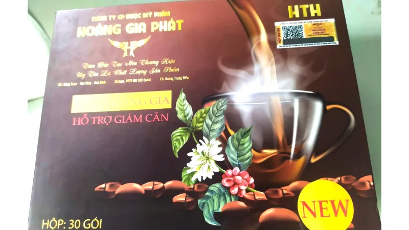 Cà phê giảm cân Hoàng Gia dương tính với 2 chất cấm rất độc
