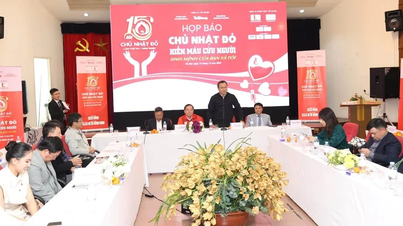 Chủ nhật Đỏ lần thứ XV sẽ có ít nhất 45.000 đơn vị máu cho cấp cứu dịp Tết 2023