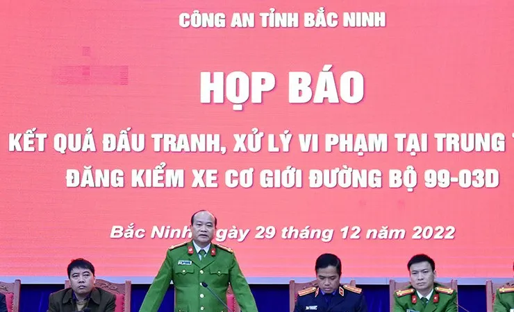 Khởi tố 14 bị can ở Trung tâm Đăng kiểm 99-03 Bắc Ninh