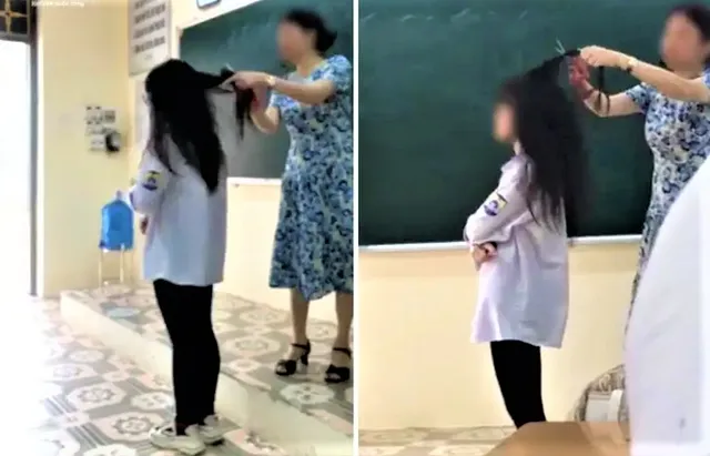 Vụ cô chủ nhiệm cắt tóc nữ sinh ngay bục giảng: Hai bên đều nhận lỗi