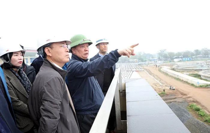 Bí thư Hà Nội yêu cầu đẩy nhanh tiến độ dự án xử lý nước thải Yên Xá để làm sạch 3 con sông 