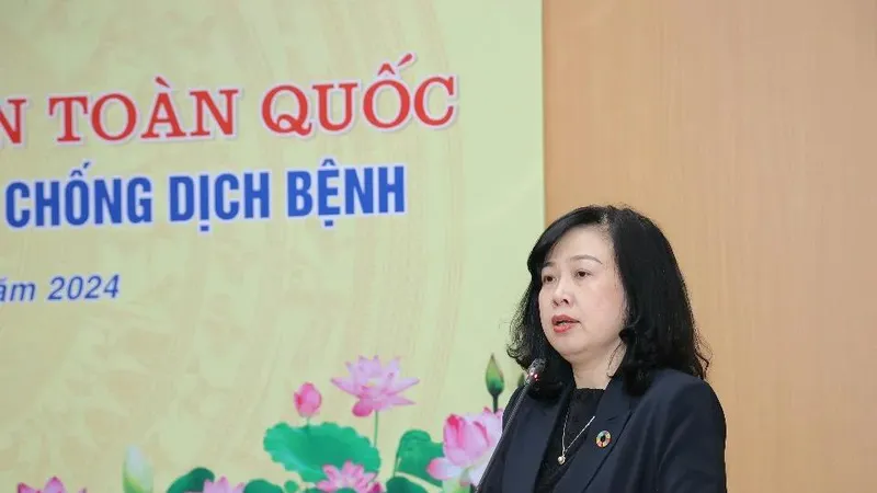 Bộ trưởng Bộ Y tế Đào Hồng Lan phát biểu tại hội nghị
