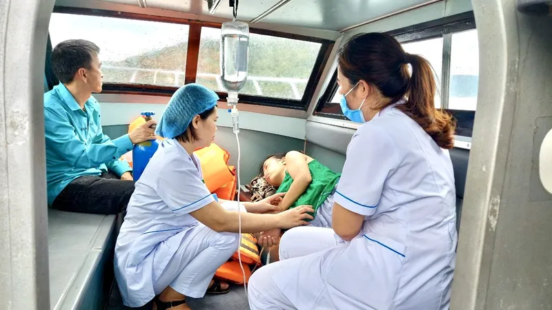 Kịp thời hỗ trợ sản phụ "vượt cạn" thành công giữa biển khơi