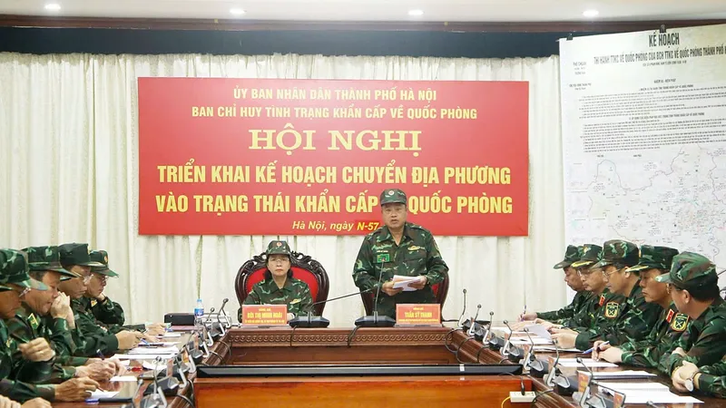 Sẵn sàng các phương án tác chiến hiện đại để phòng thủ, bảo vệ Thủ đô