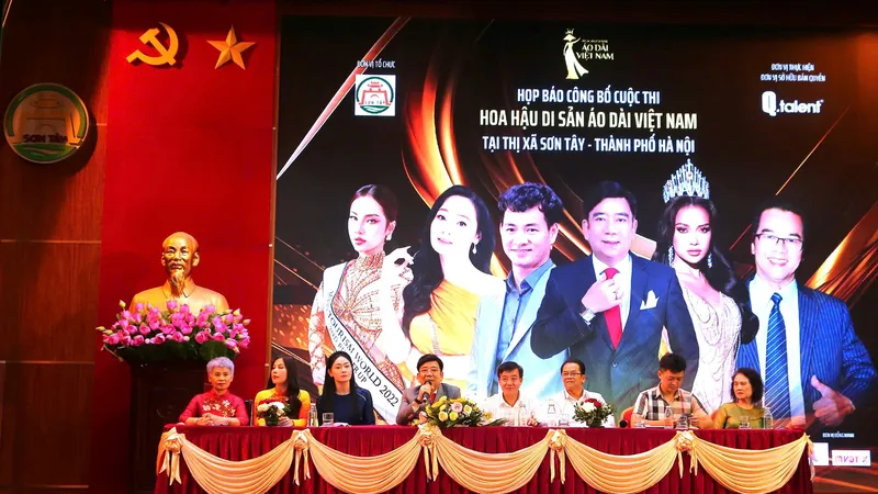  Lần đầu tiên thi Hoa hậu Di sản Áo dài Việt Nam năm 2024 tại Thành cổ Sơn Tây 