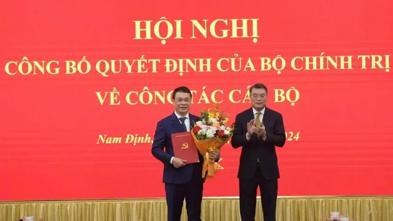 Đồng chí Đặng Khánh Toàn giữ chức Bí thư Tỉnh ủy Nam Định