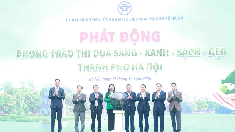 Hà Nội phát động phong trào thi đua để thành phố phải "sang và sạch"