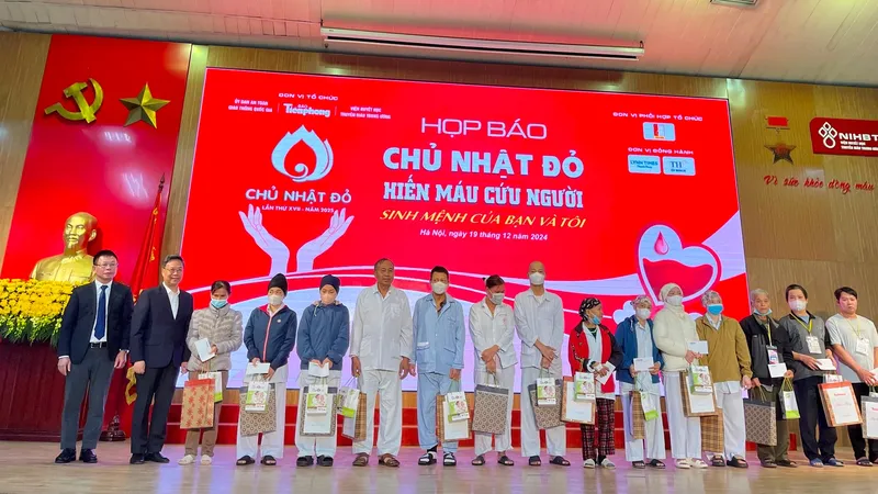 Chương trình hiến máu Chủ nhật Đỏ sẽ diễn ra vào ngày 29-12