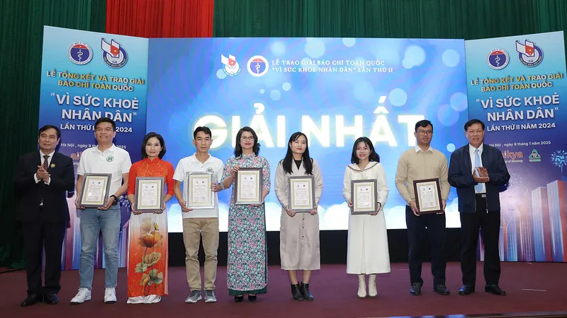Báo Sài Gòn Giải Phóng đoạt giải Giải Báo chí toàn quốc “Vì Sức khỏe nhân dân”