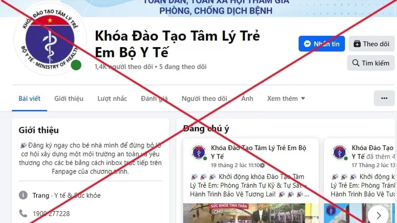 Bộ Y tế và Bệnh viện Nhi Trung ương bị giả mạo