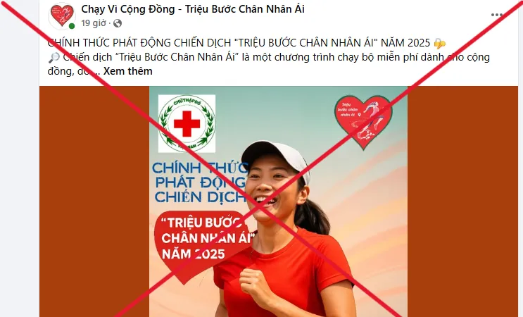 Mạo danh Chiến dịch "Triệu bước chân nhân ái" để lừa đảo