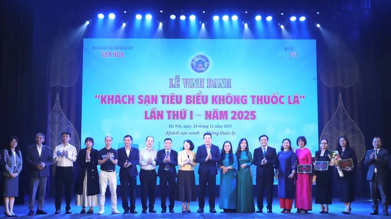 Vinh danh 44 khách sạn tiêu biểu không thuốc lá năm 2025