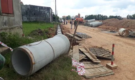 Tử vong khi đang thi công lắp đường ống thoát nước