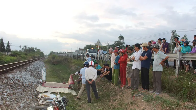 Hiện trường vụ tai nạn.