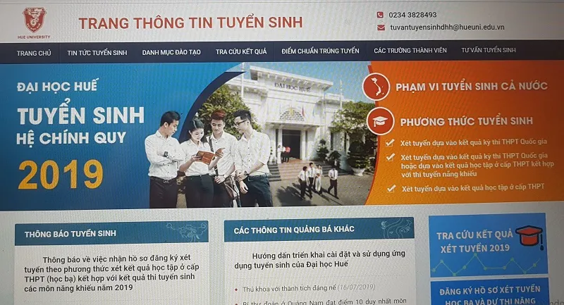 Mùa tuyển sinh năm 2019, Đại học Huế dự kiến tuyển sinh hơn 12 ngàn chỉ tiêu
