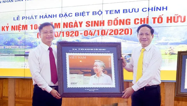 Phát hành bộ tem bưu chính đặc biệt kỷ niệm 100 năm ngày sinh nhà thơ Tố Hữu ​