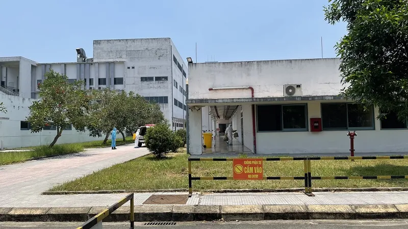 Khu vực tiếp nhận và điều trị cho bệnh nhân mắc Covid-19 tại Bệnh viên Trung ương Huế cơ sở 2