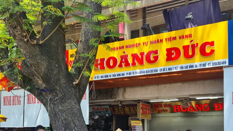 Tiệm vàng Hoàng Đức- nơi được các nhân chứng cho biết xảy ra vụ cướp ​