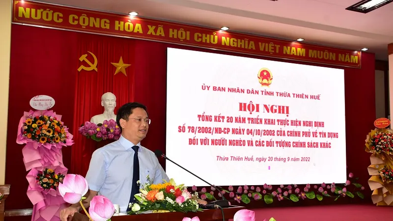 Phó Chủ tịch Thường trực UBND tỉnh Thừa Thiên – Huế Nguyễn Thanh Bình phát biểu chỉ đạo tại hội nghị ​