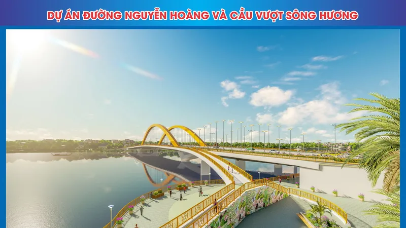 Hơn 2.281 tỷ đồng xây cầu vượt qua sông Hương