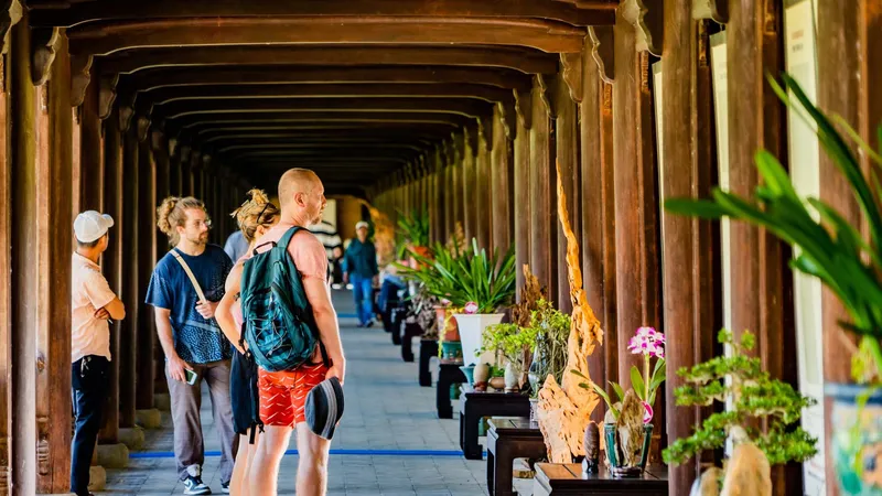 Khai mạc Triển lãm cây kiểng và phong lan ba miền tại khu vực Hoàng cung - Đại Nội Huế