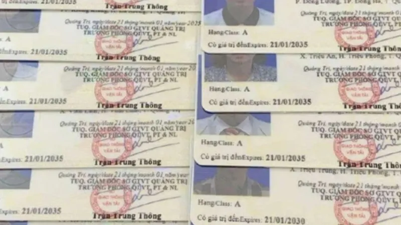 Giấy phép lái xe hạng A không có thời hạn nhưng in ra có thời hạn do lỗi phần mềm