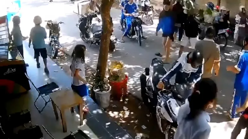 Hiện trường vụ ẩu đả