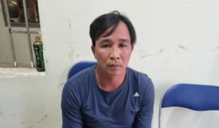 Đối tượng Nguyễn Thế Hòa lúc mới bị bắt ​